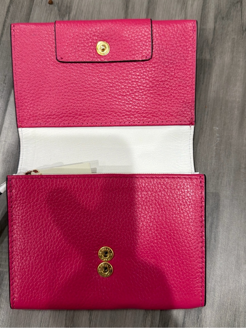 RADLEY LONDON Pink and White Pebbled Leather Wallet